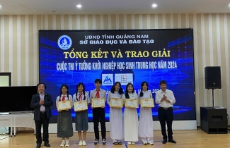 Học sinh trường THPT chuyên Nguyễn Bỉnh Khiêm - giành giải Nhất cuộc thi